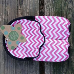 Pink Chevron Kids Accessory Bottle Bag